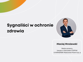 Transmisja webinaru: Sygnaliści w ochronie zdrowia