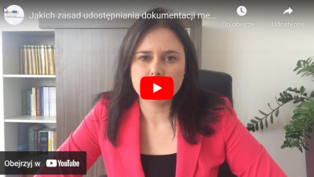 Zasady udostepniania dokumentacji medycznej pacjentom