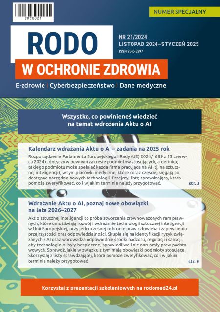 RODO w ochronie zdrowia nr specjalny 21 5MC0021