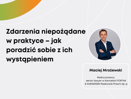 Transmisja webinaru: Zdarzenia niepożądane w praktyce – jak poradzić sobie z ich wystąpieniem
