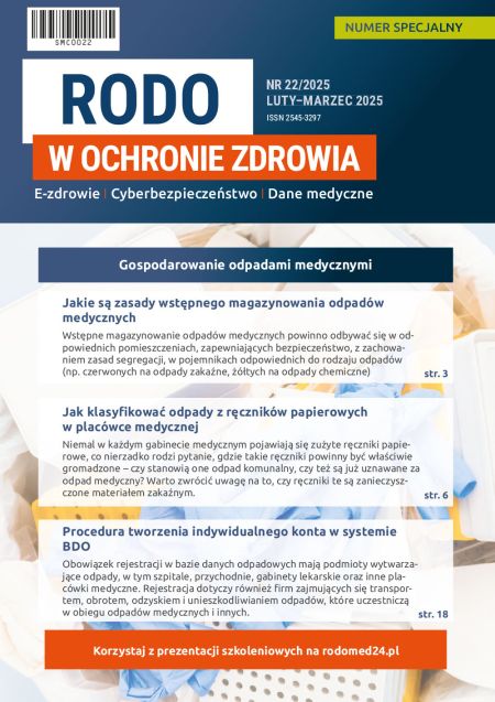 RODO w ochronie zdrowia nr specjalny 22 5MC0022