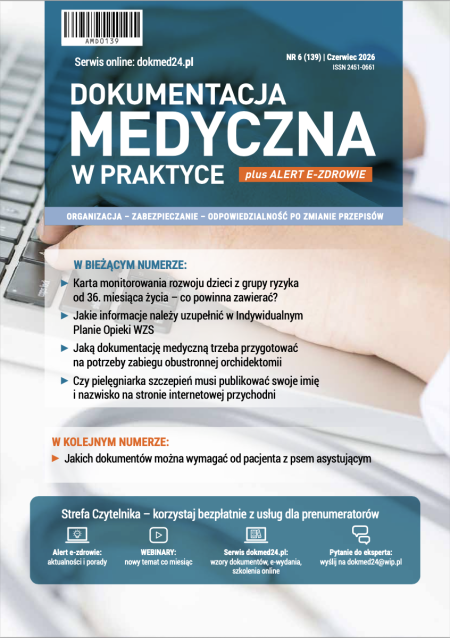 Dokumentacja medyczna w praktyce okładka